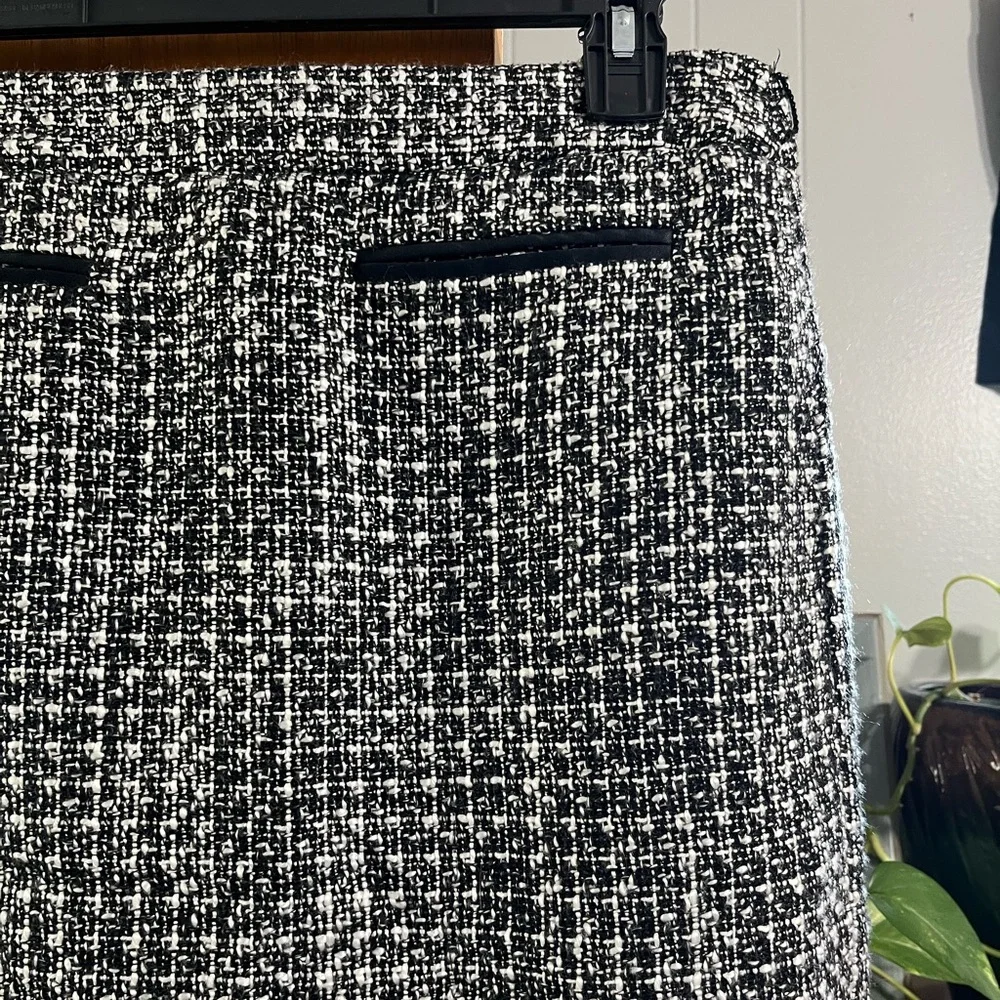 Worthington Black and White Speckled Size 10 Pencil Skirt - Picture 4 of 9